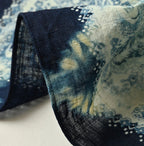 Indigo Gauze Flower Storm Bandana