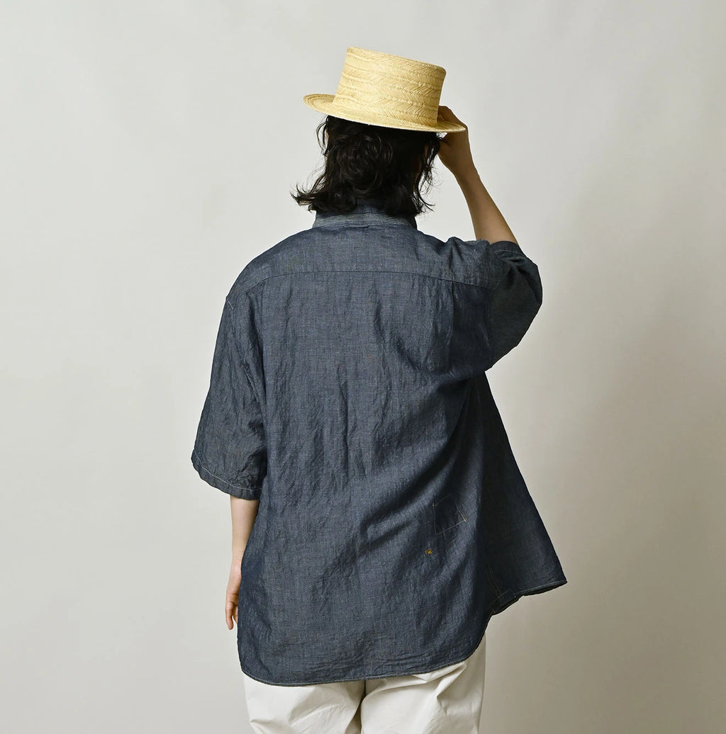 Cotton Linen Dungaree LeiLei Shirt MEN Nou