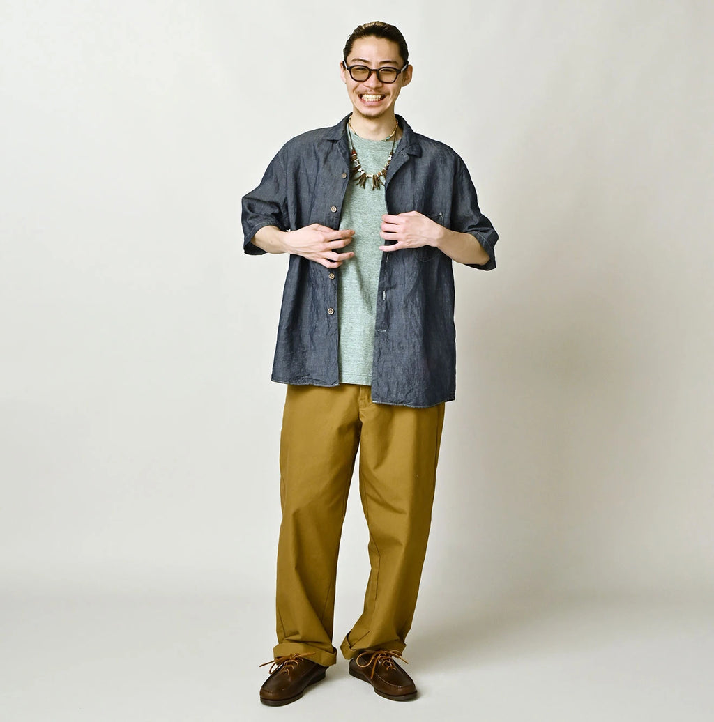 Cotton Linen Dungaree LeiLei Shirt MEN Nou