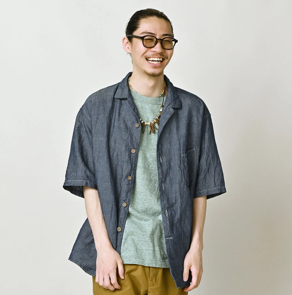 Cotton Linen Dungaree LeiLei Shirt MEN Nou