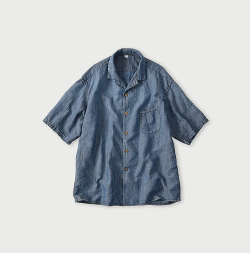 Cotton Linen Dungaree LeiLei Shirt MEN Distressed