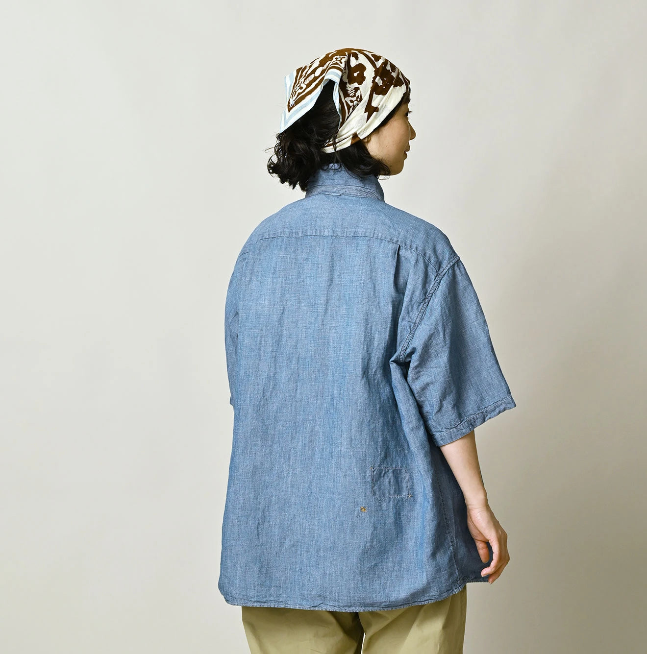 Cotton Linen Dungaree LeiLei Shirt MEN Distressed