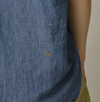 Cotton Linen Dungaree LeiLei Shirt MEN Distressed