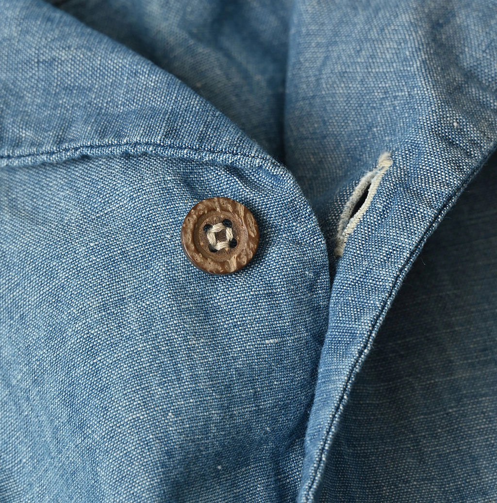Cotton Linen Dungaree LeiLei Shirt MEN Distressed