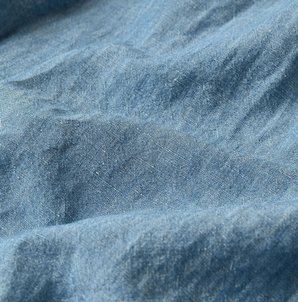 Cotton Linen Dungaree LeiLei Shirt MEN Distressed