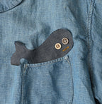 Cotton Linen Dungaree LeiLei Shirt MEN Distressed