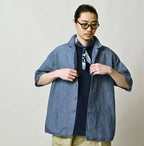 Cotton Linen Dungaree LeiLei Shirt MEN Distressed