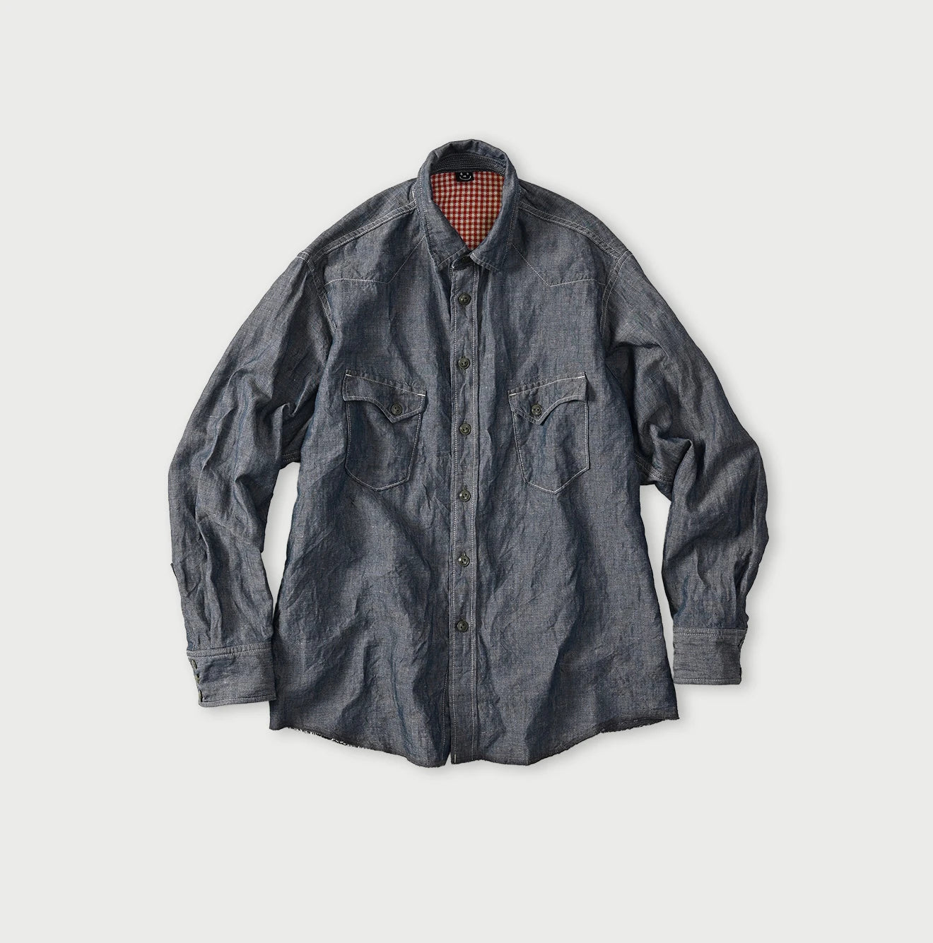 Cotton Linen Dungaree 908 Ocean Eastern Shirt Nou