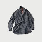 Cotton Linen Dungaree 908 Ocean Eastern Shirt Nou
