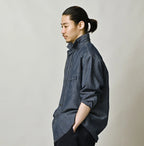 Cotton Linen Dungaree 908 Ocean Eastern Shirt Nou