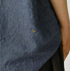 Cotton Linen Dungaree 908 Ocean Eastern Shirt Nou