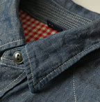 Cotton Linen Dungaree 908 Ocean Eastern Shirt Nou