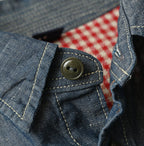Cotton Linen Dungaree 908 Ocean Eastern Shirt Nou