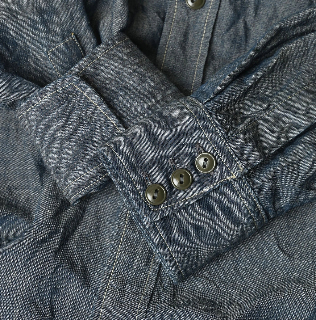 Cotton Linen Dungaree 908 Ocean Eastern Shirt Nou
