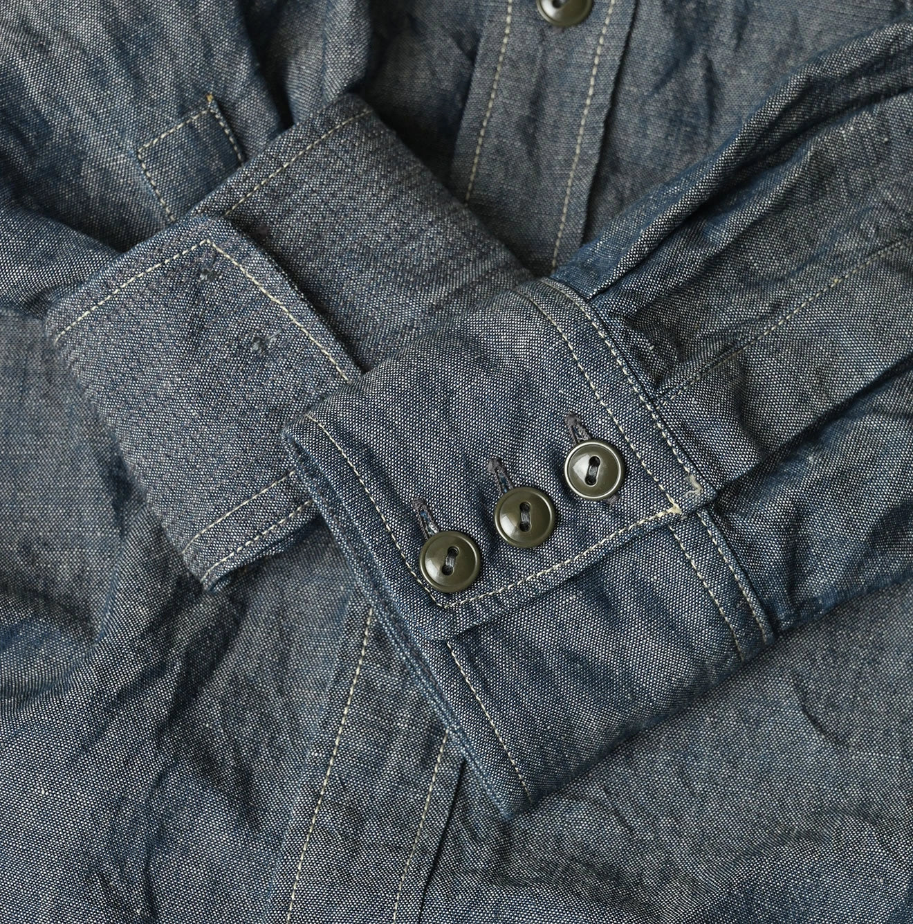 Cotton Linen Dungaree 908 Ocean Eastern Shirt Nou