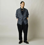 Cotton Linen Dungaree 908 Ocean Eastern Shirt Nou