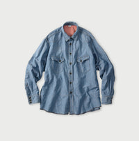 Cotton Linen Dungaree 908 Ocean Eastern Shirt Distressed
