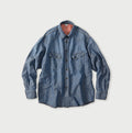 Cotton Linen Dungaree 908 Ocean Eastern Shirt Distressed