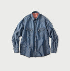Cotton Linen Dungaree 908 Ocean Eastern Shirt Distressed