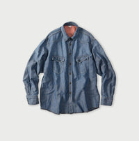 Cotton Linen Dungaree 908 Ocean Eastern Shirt Distressed