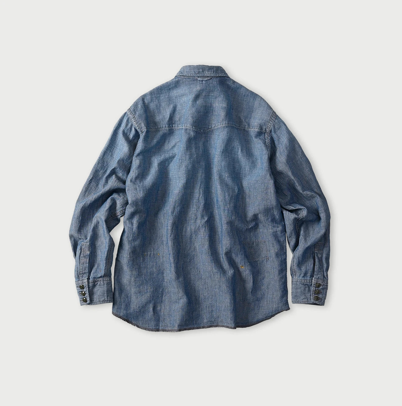 Cotton Linen Dungaree 908 Ocean Eastern Shirt Distressed