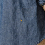 Cotton Linen Dungaree 908 Ocean Eastern Shirt Distressed