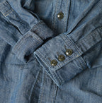Cotton Linen Dungaree 908 Ocean Eastern Shirt Distressed
