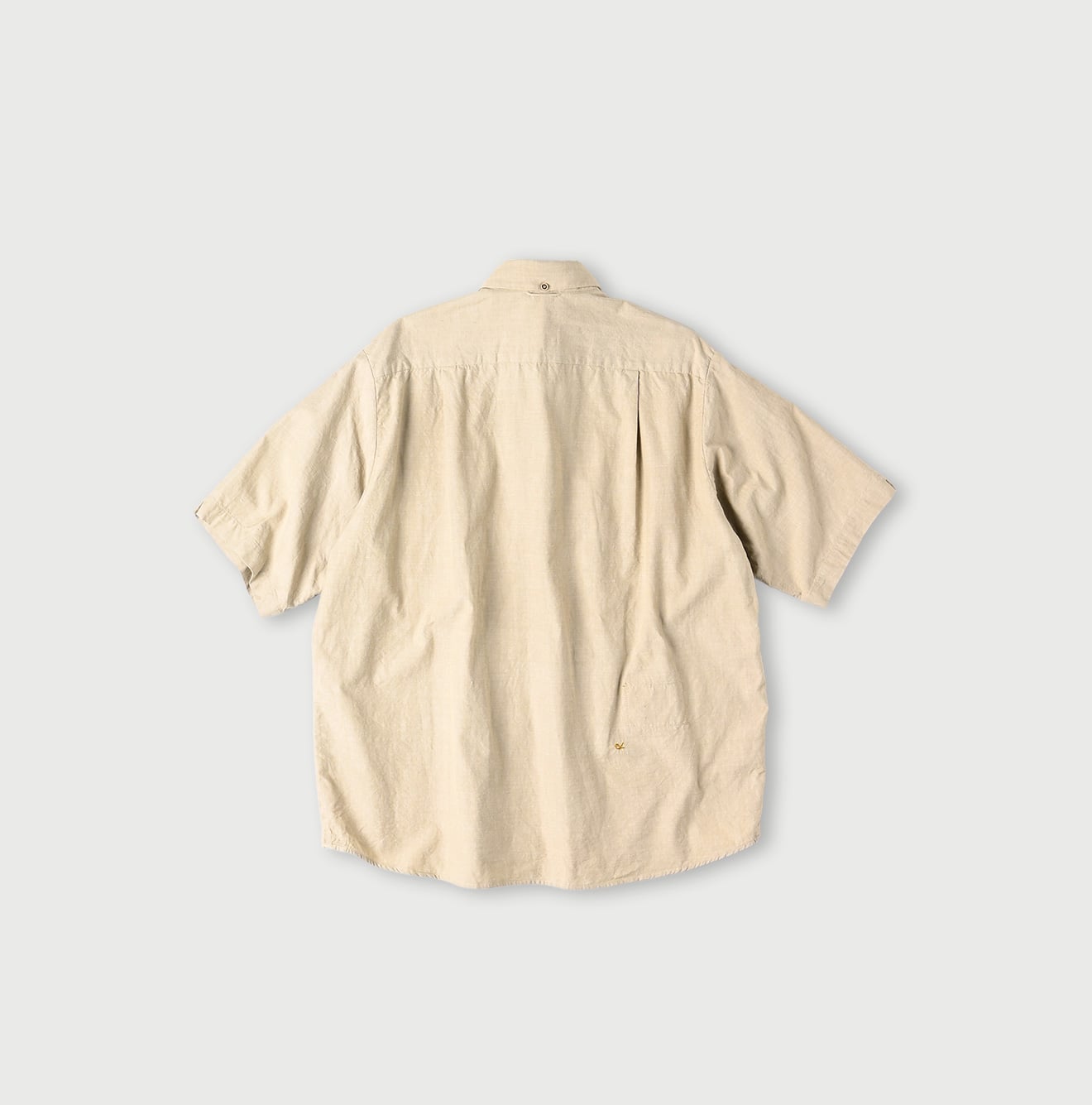 Indian Khadi OX Ocean Half Sleeve Shirt MEN Back