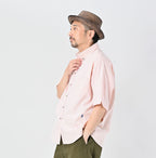 Indian Khadi OX Ocean Half Sleeve Shirt MEN Male Model