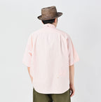 Indian Khadi OX Ocean Half Sleeve Shirt MEN Male Model