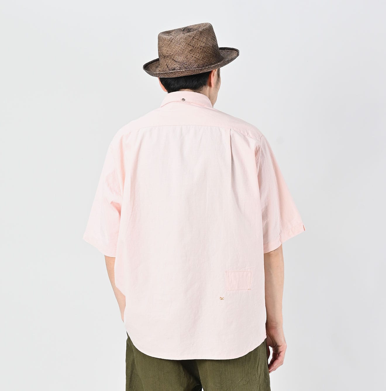 Indian Khadi OX Ocean Half Sleeve Shirt MEN Male Model