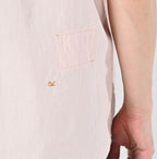 Indian Khadi OX Ocean Half Sleeve Shirt MEN Detail