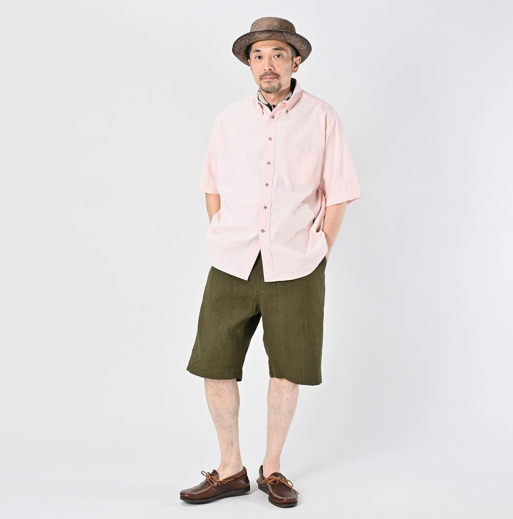 Indian Khadi OX Ocean Half Sleeve Shirt MEN Male Model
