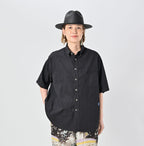 Indian Khadi OX Ocean Half Sleeve Shirt MEN Female Model