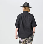 Indian Khadi OX Ocean Half Sleeve Shirt MEN Female Model