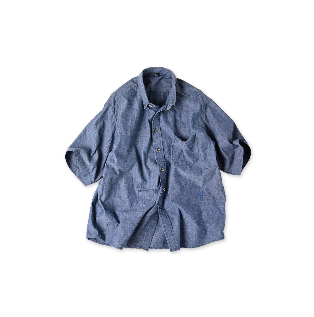 Ai Indian Khadi OX Ocean Half Sleeve Shirt MEN