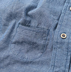 Ai Indian Khadi OX Ocean Half Sleeve Shirt MEN Detail
