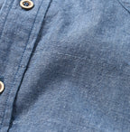 Ai Indian Khadi OX Ocean Half Sleeve Shirt MEN Detail