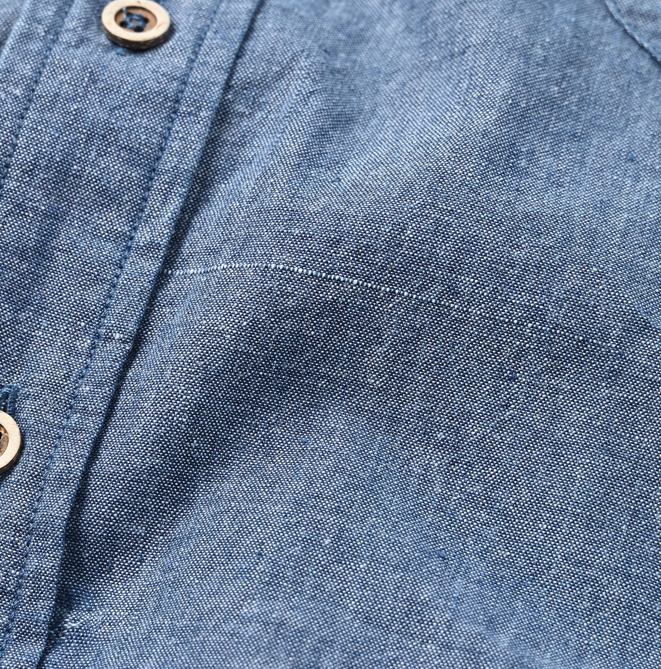 Ai Indian Khadi OX Ocean Half Sleeve Shirt MEN Detail