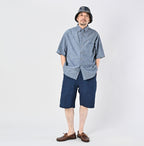 Ai Indian Khadi OX Ocean Half Sleeve Shirt MEN Male Model