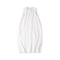 Indian Khadi OX Sleeveless Poyon Dress White