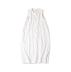 Indian Khadi OX Sleeveless Poyon Dress White
