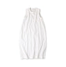 Indian Khadi OX Sleeveless Poyon Dress White
