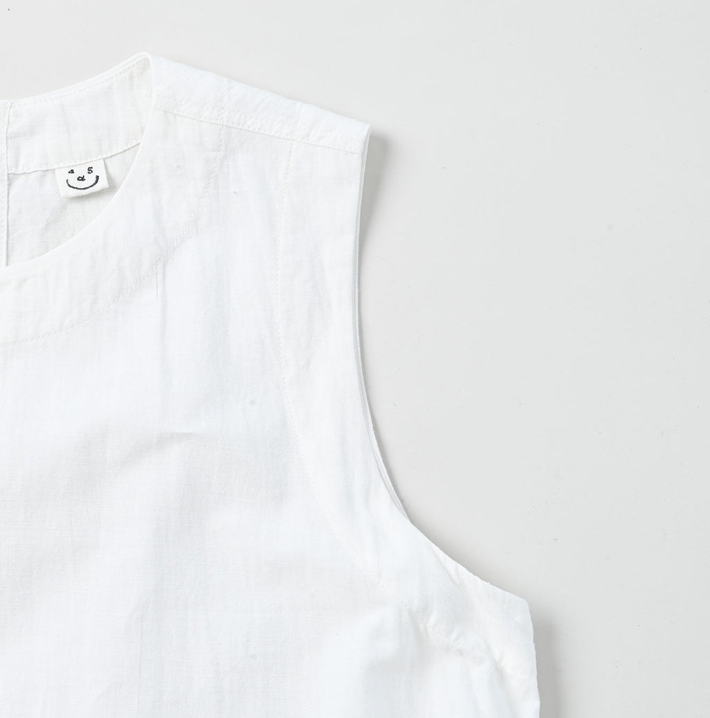 Indian Khadi OX Sleeveless Poyon Dress Detail