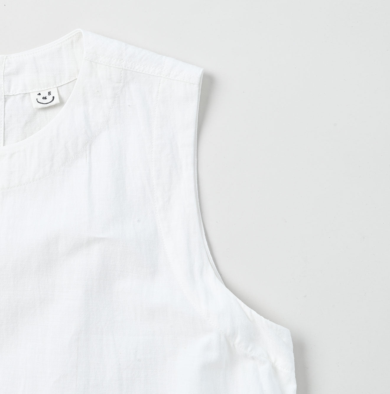 Indian Khadi OX Sleeveless Poyon Dress Detail