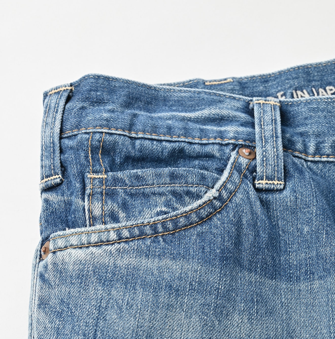 Raimugi Denim Crosby Jyu Detail
