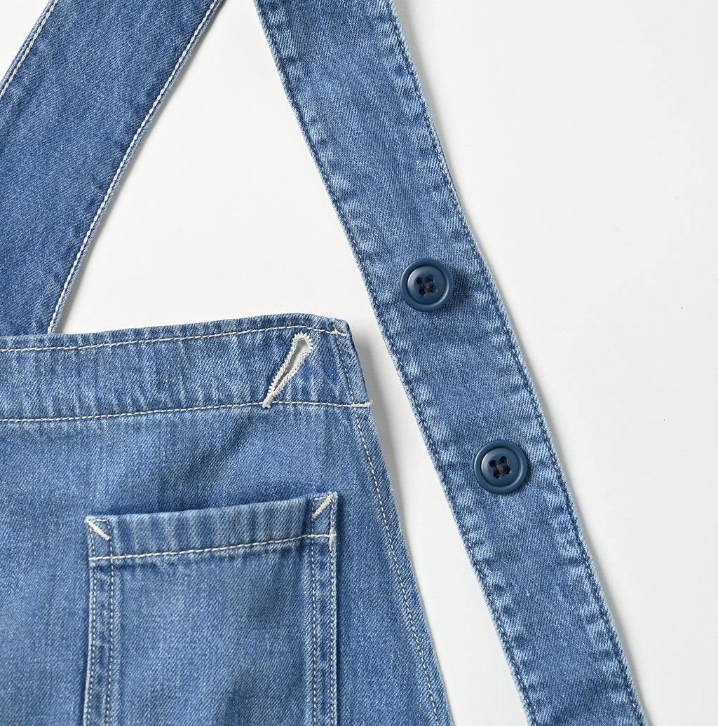 Mon-petit Denim 908 Over All Tan Detail