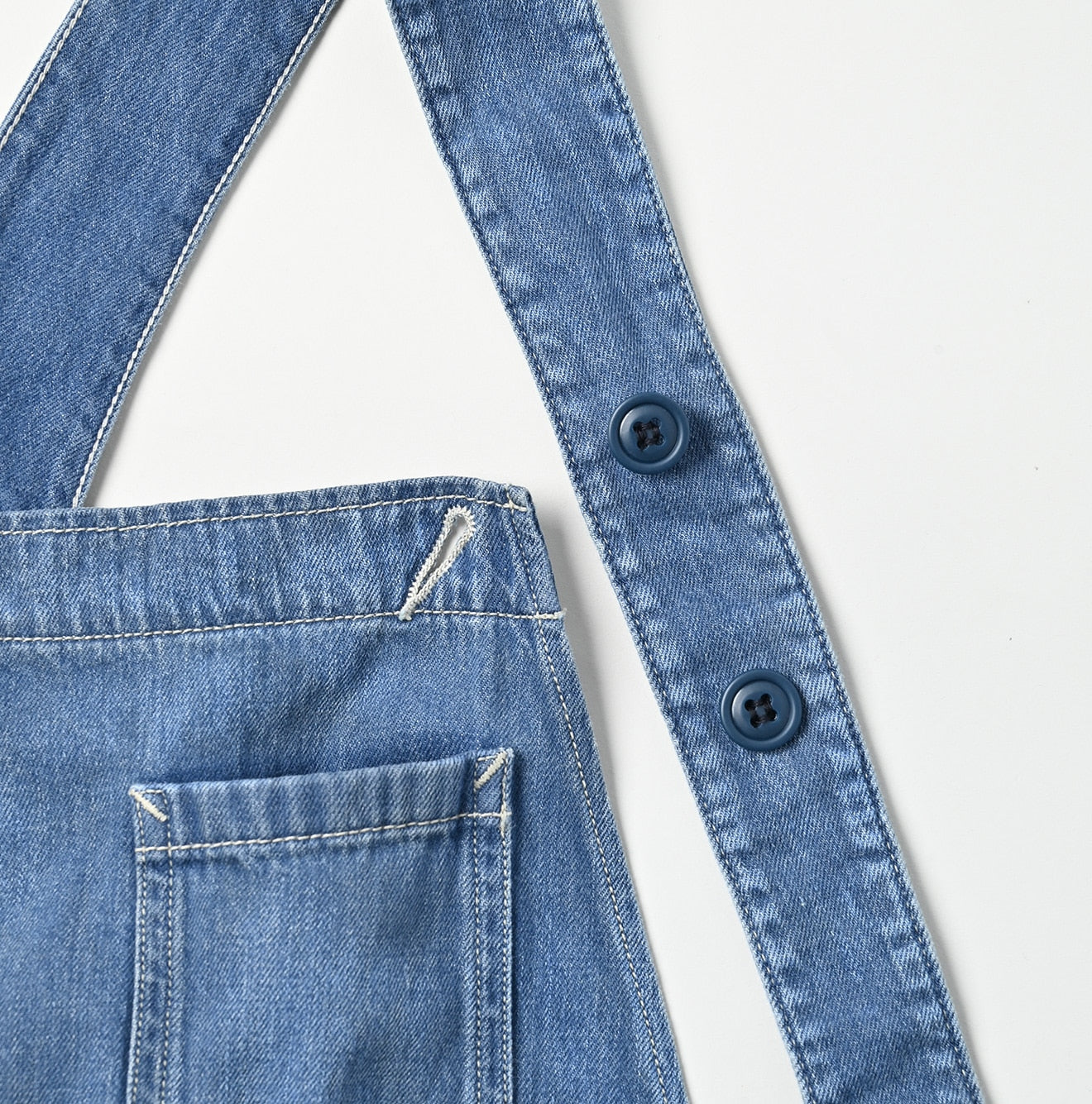 Mon-petit Denim 908 Over All Tan Detail