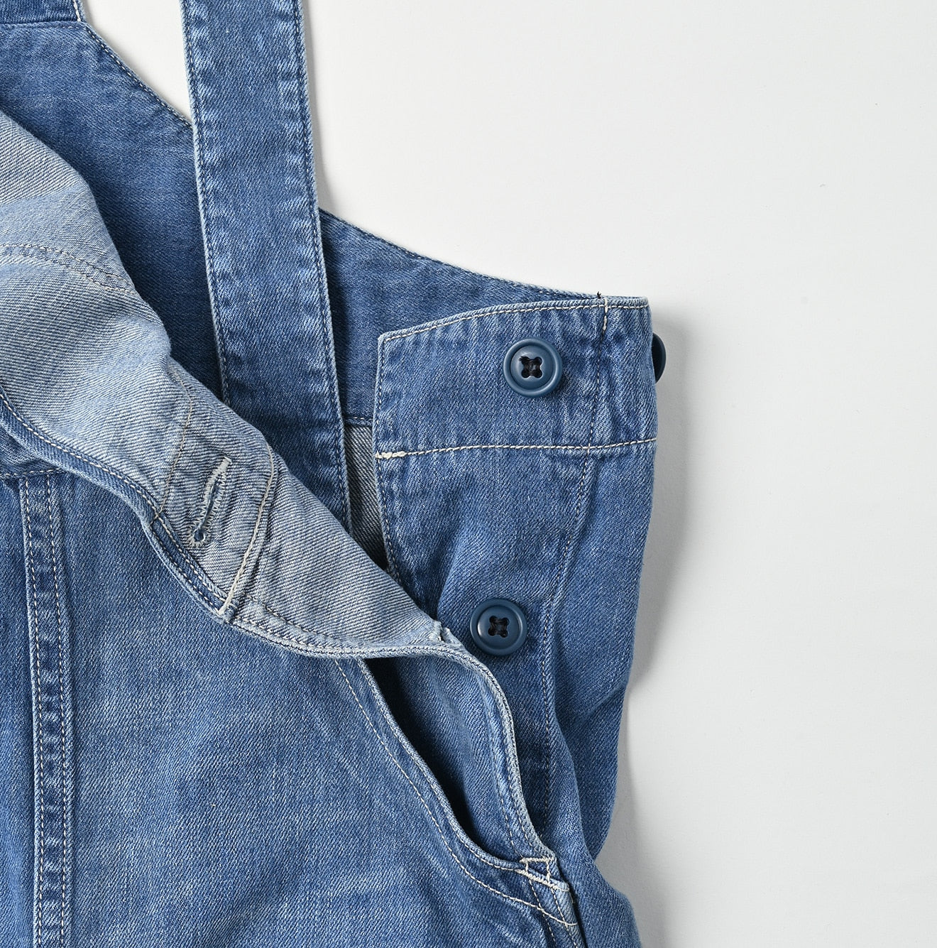 Mon-petit Denim 908 Over All Tan Detail