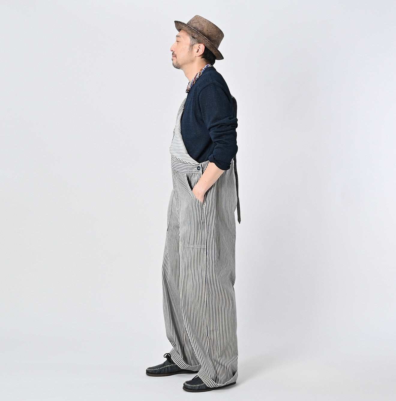 Mon-petit Denim 908 Over All Tan Male Model